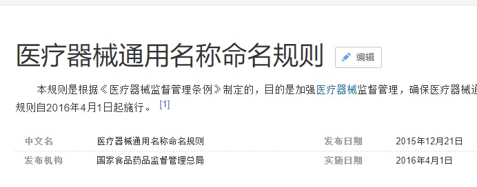 關(guān)于醫(yī)療器械命名的思考及未來展望